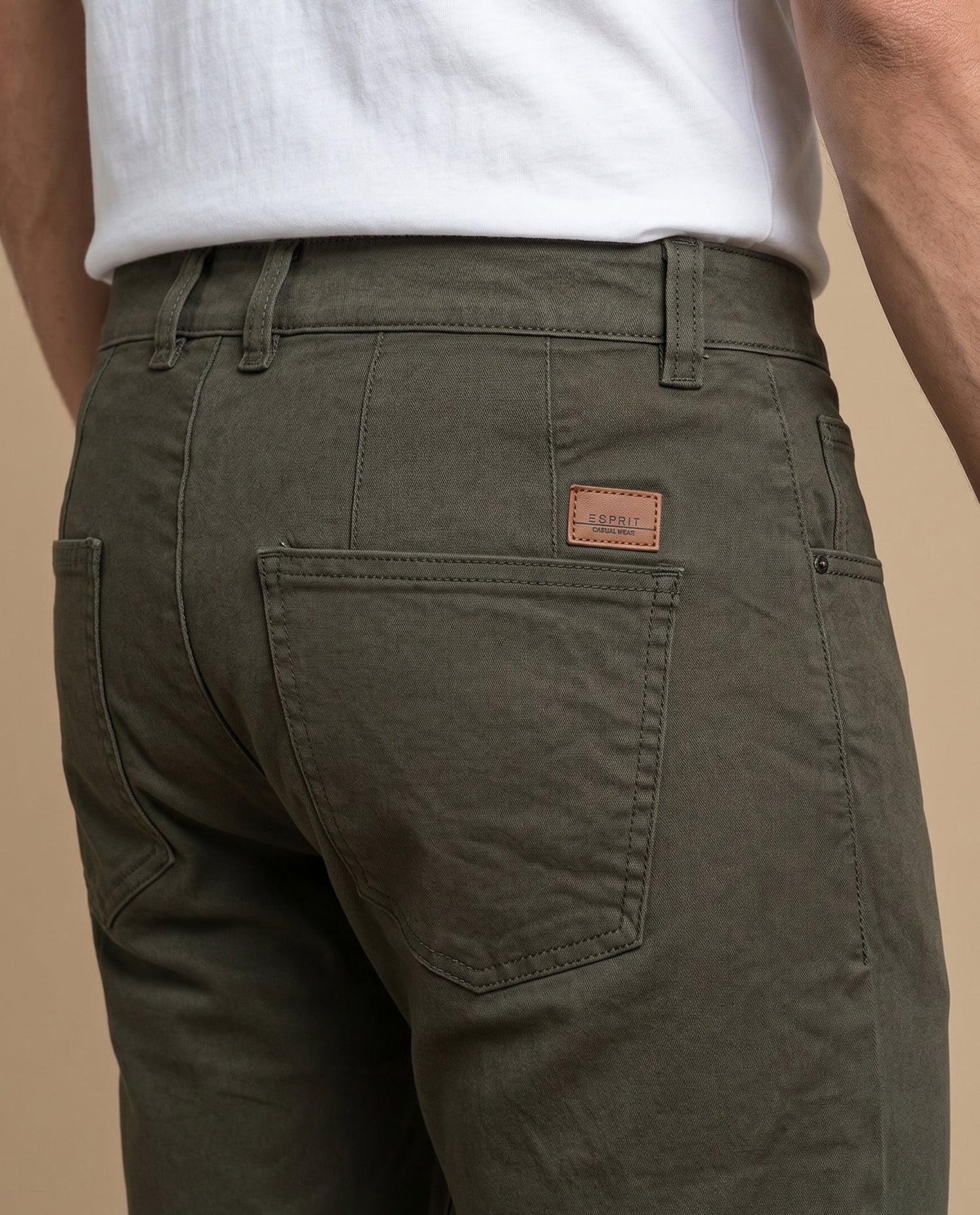 Pantalón hombre tiro medio - Verde