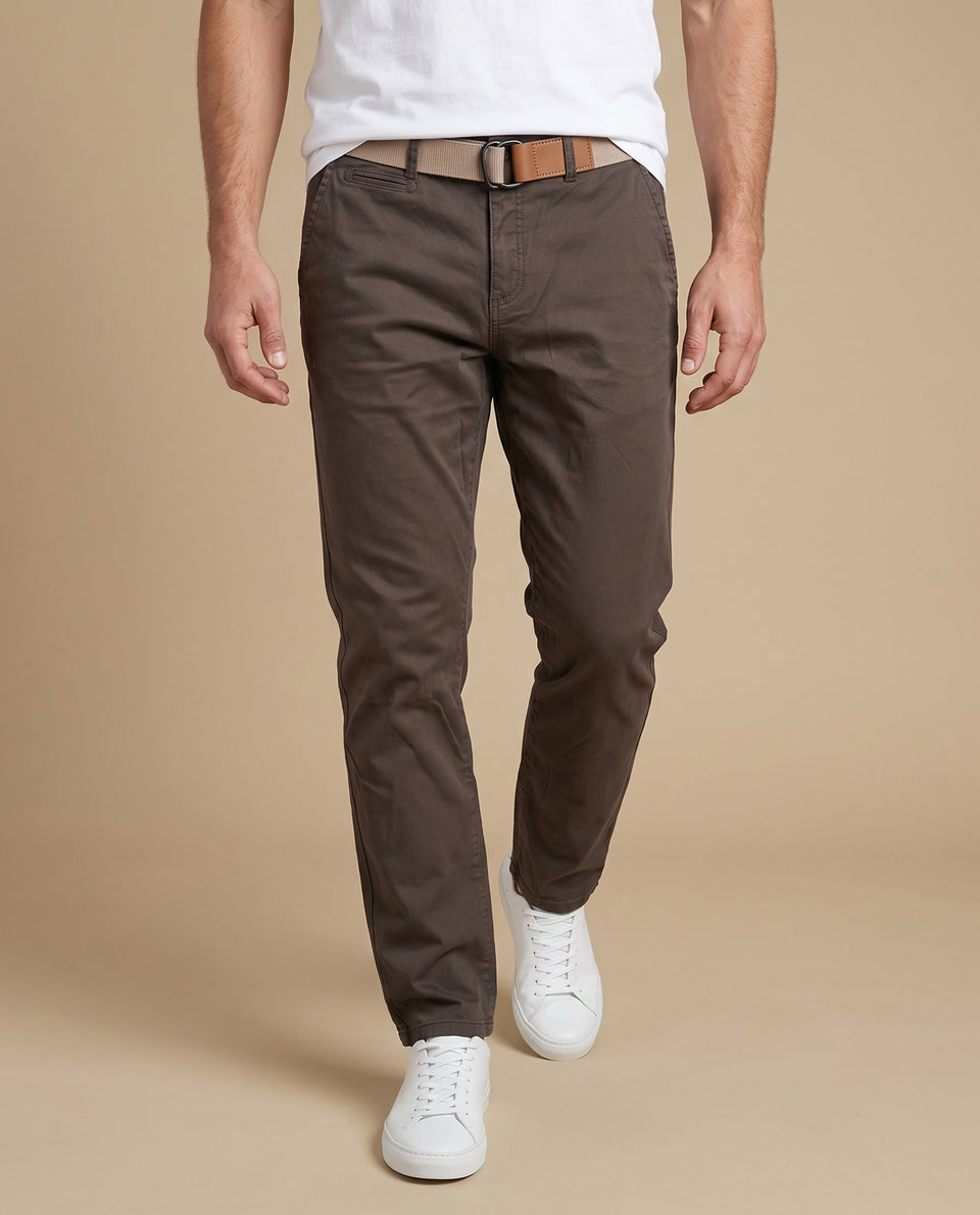 Pantalón Slim Hombre Esprit - Café 34_335F308_CAF151309_3