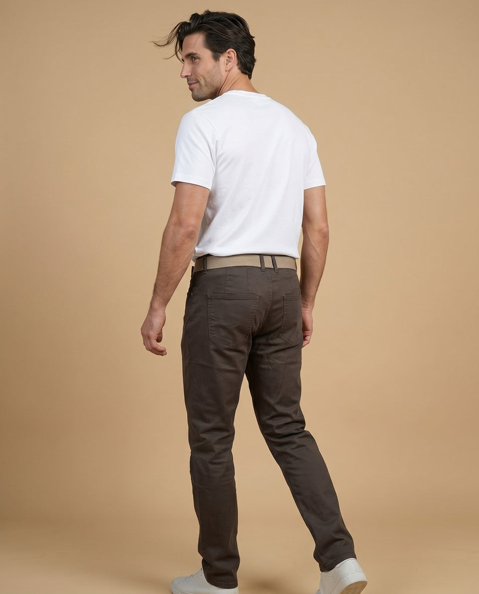 Pantalón Slim Hombre Esprit - Café 34_335F308_CAF151309_4