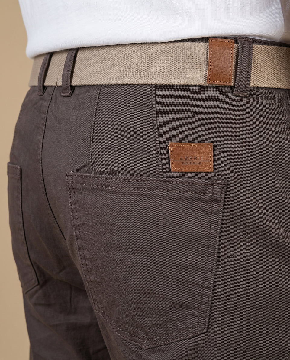 Pantalón Slim Hombre Esprit - Café 34_335F308_CAF151309_6