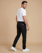 Pantalón corte slim sólido - Negro