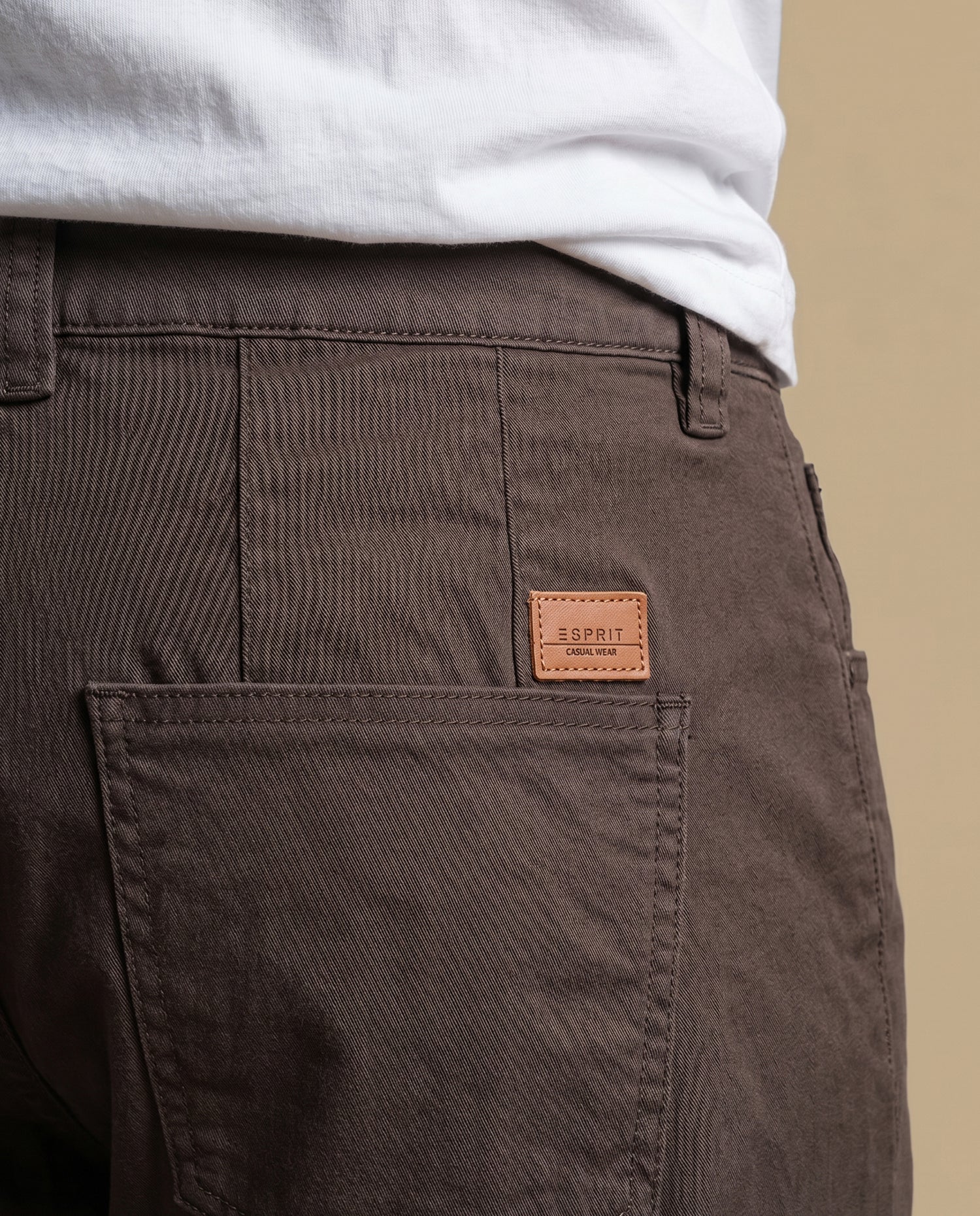 Pantalón slim fit recto hombre - Cafe
