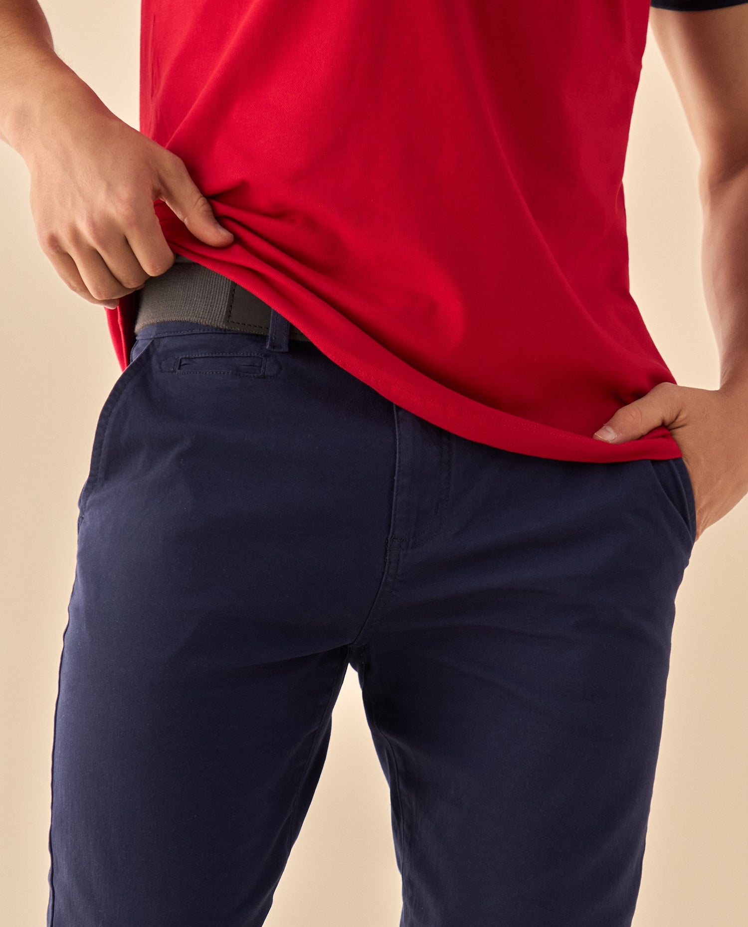 Pantalón Corte Recto Premium - Azul