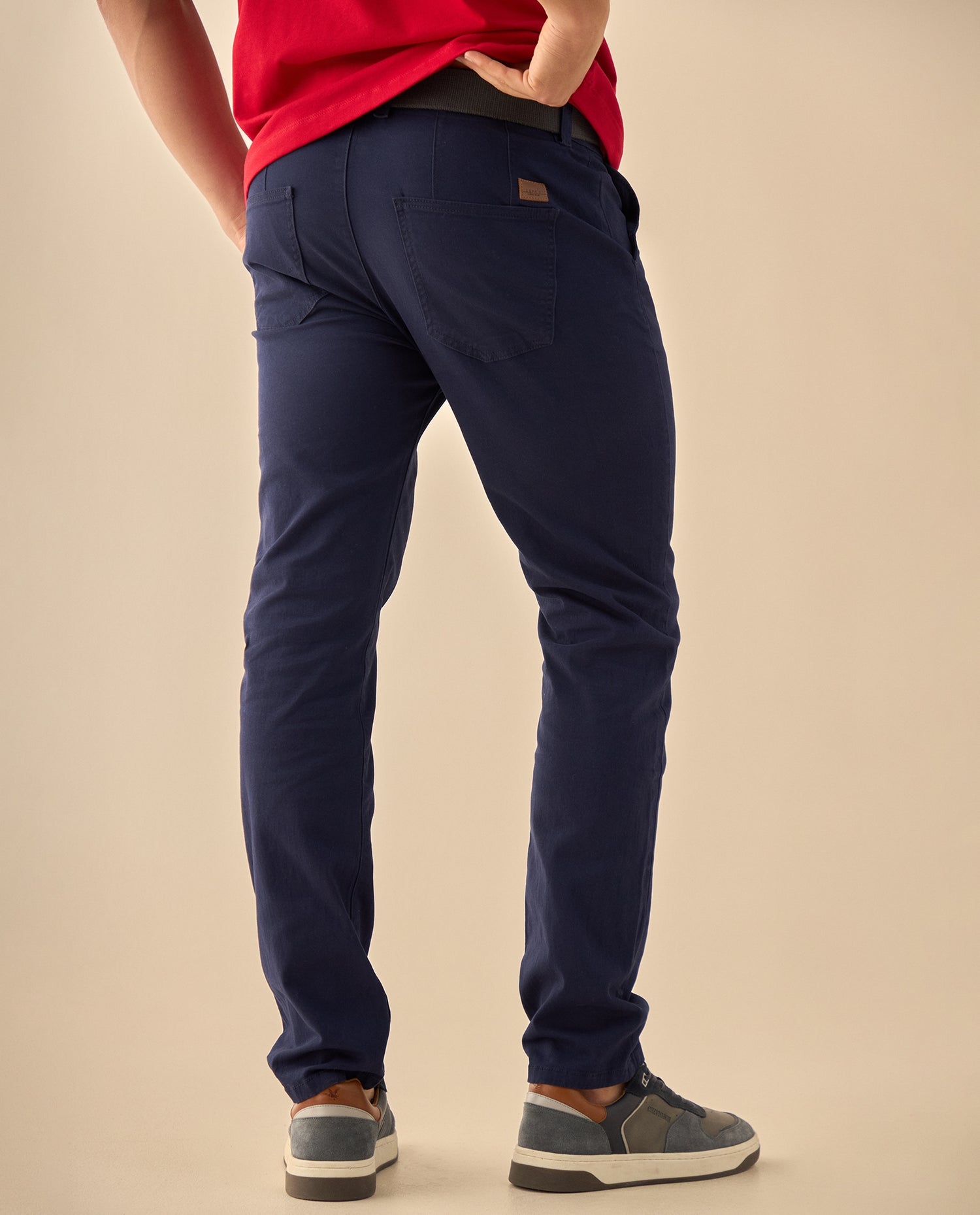 Pantalón Corte Recto Premium - Azul