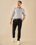 Pantalón Slim Fit con Cinturón - Negro