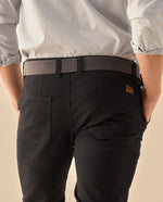 Pantalón Slim Fit con Cinturón - Negro