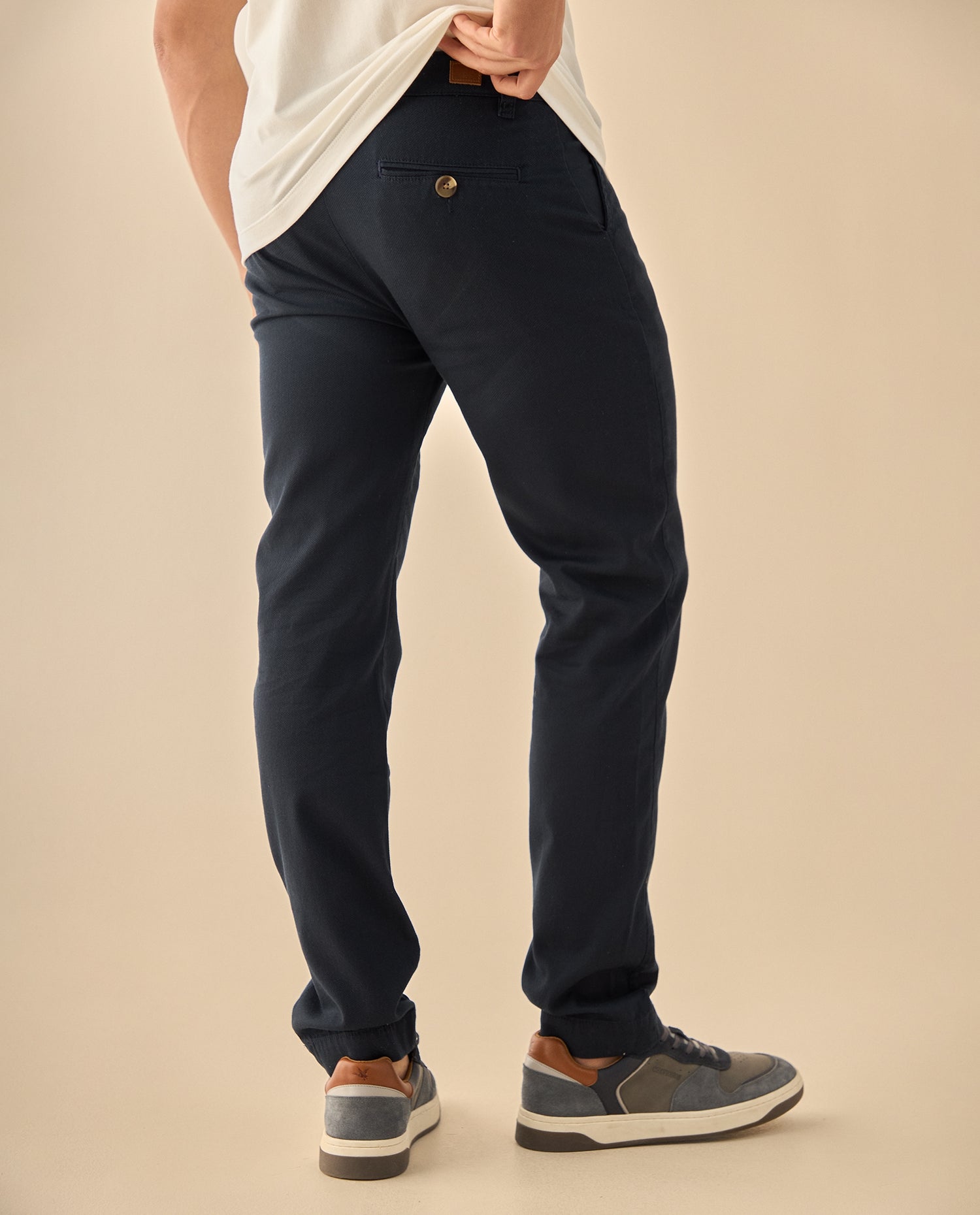 Pantalón Chino Corte Clásico - Azul