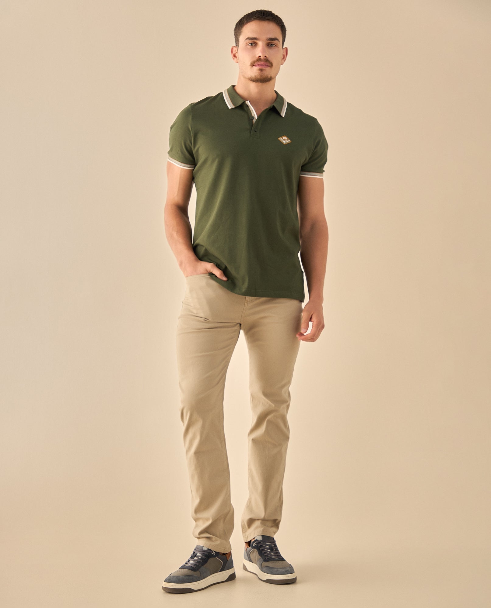 Pantalón Casual con Acabados Premium - Beige 34_335G306_BEI130607_0