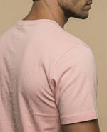 Camiseta estampada con motocicleta - Rosa