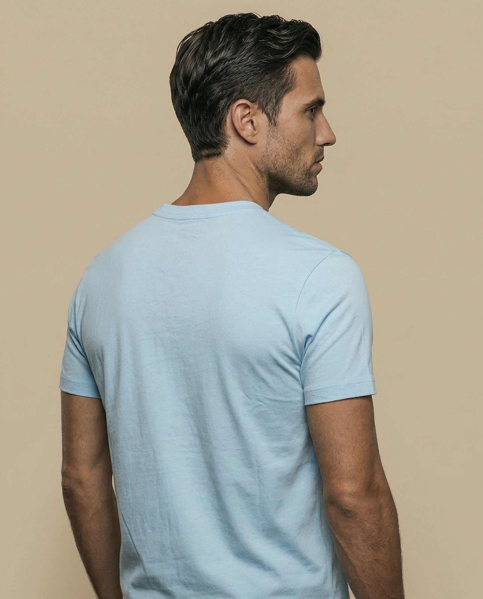 Camiseta estampada manga corta cuello redondo - Azul 34_345E303_AZU124604_4