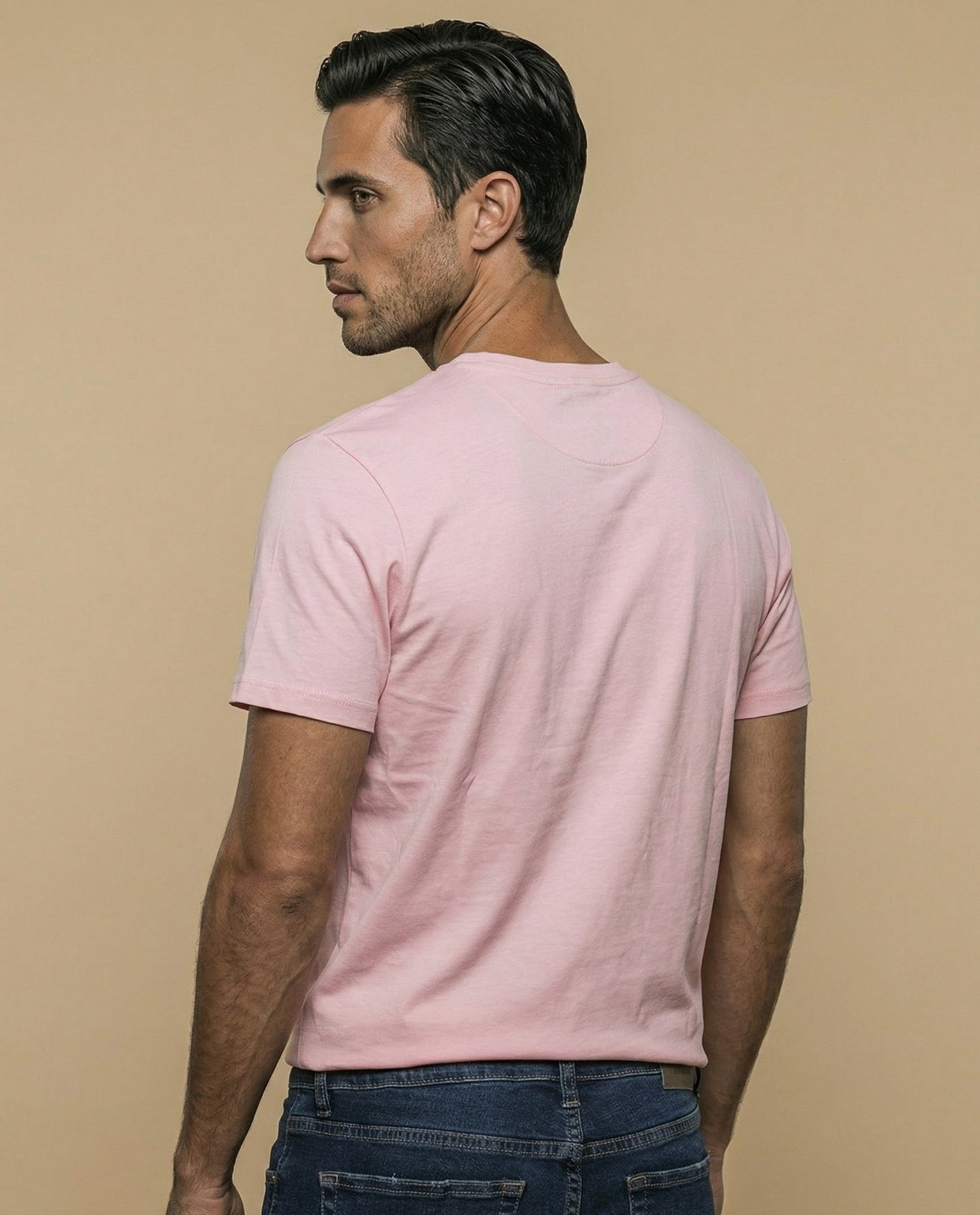 Camiseta estampada con gráfico frontal - Rosa