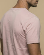 Camiseta con estampado gráfico cuello redondo - Rosa