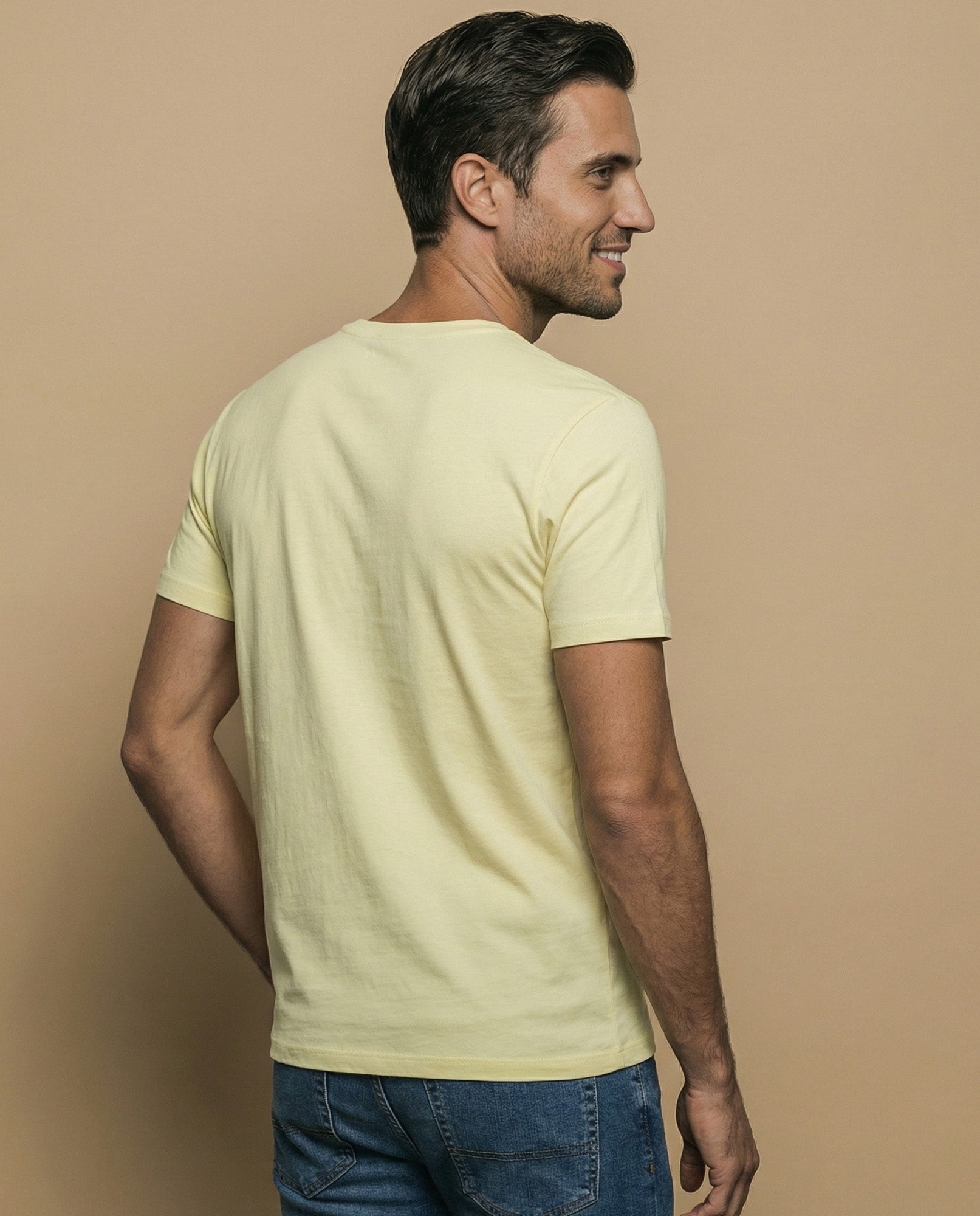 Camiseta manga corta con estampado náutico para hombre - Amarillo 34_345F308_AMA130935_4