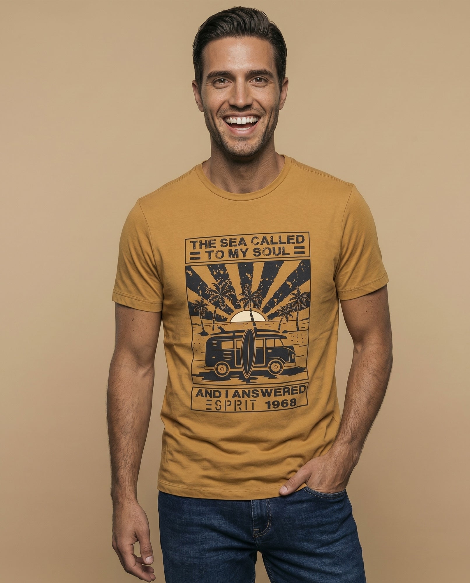 Camiseta manga corta algodón - Amarillo 34_345F321_AMA171047_0