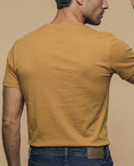 Camiseta manga corta algodón - Amarillo
