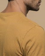 Camiseta manga corta algodón - Amarillo