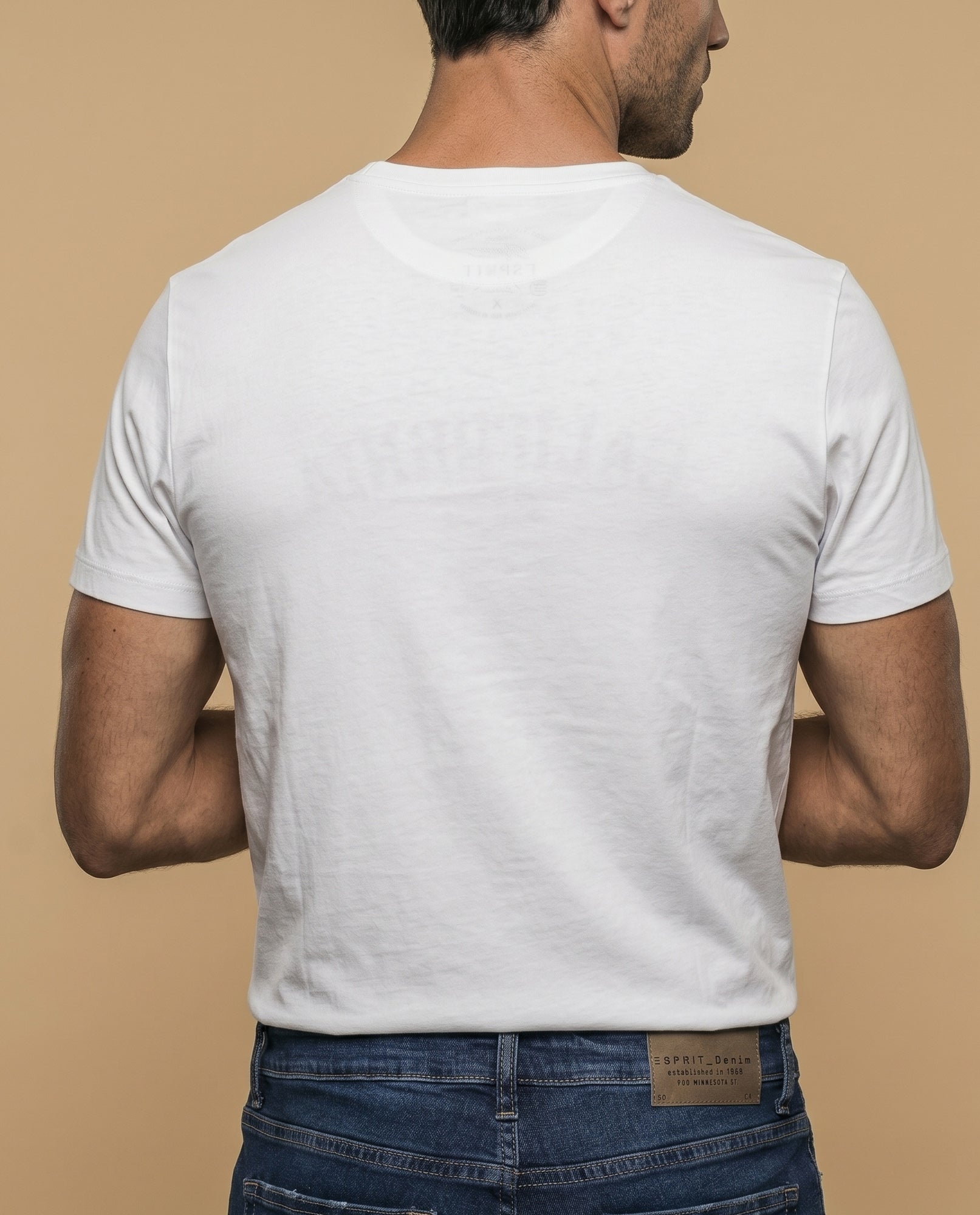 Camiseta manga sisa algodón - Blanco 34_345F328_BLA114001_4