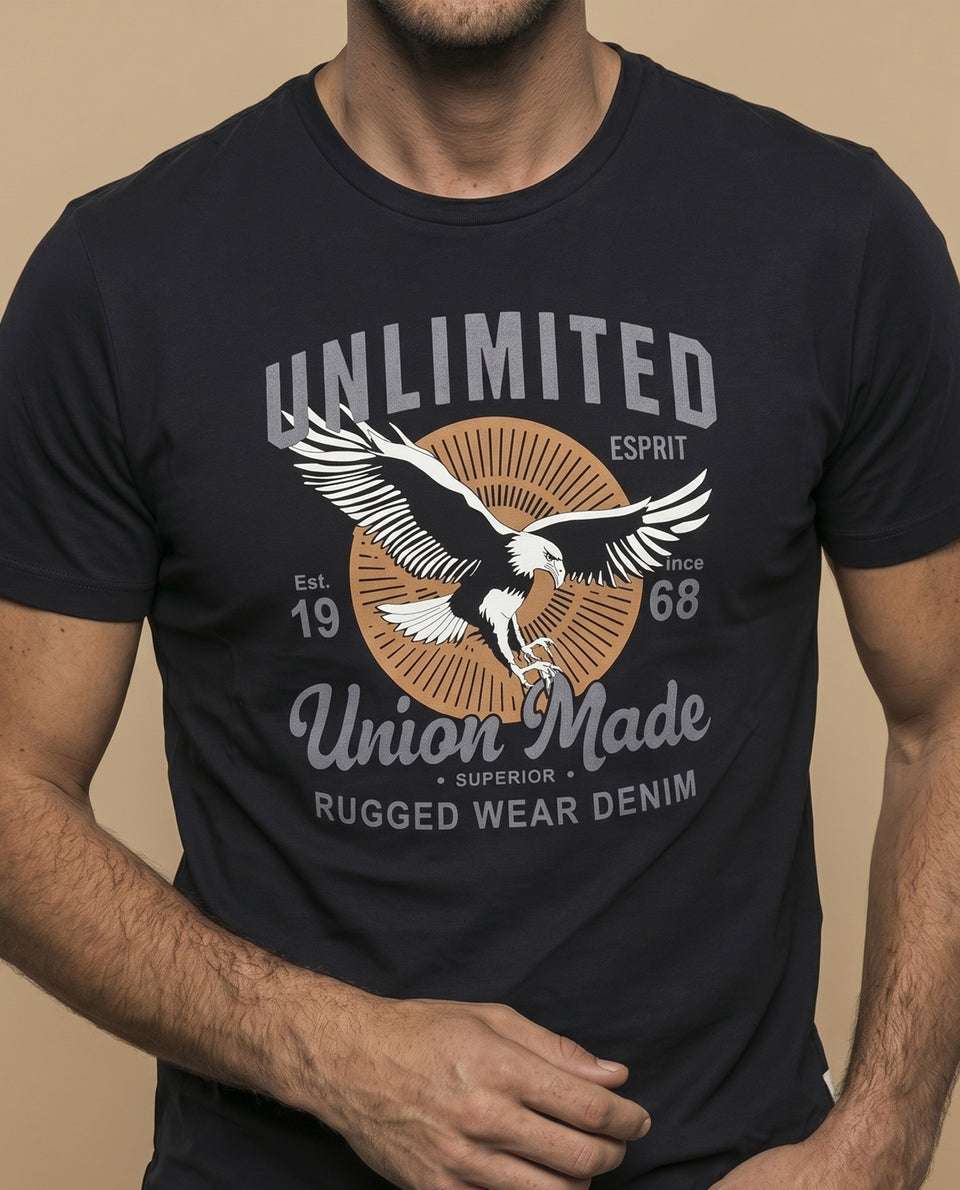 Camiseta Regular Fit Estampada - Negro 34_345F331_NEG190303_3