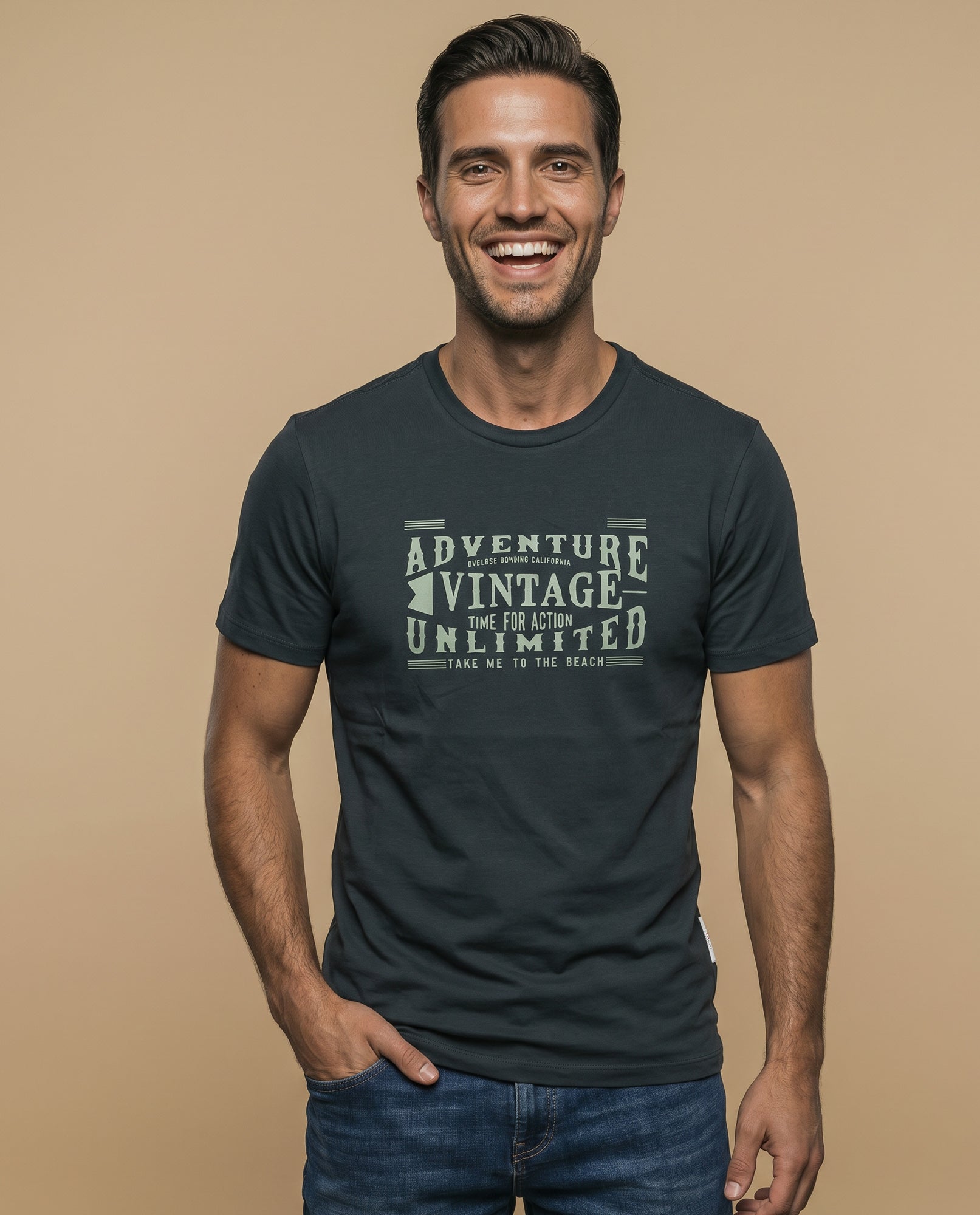 Camiseta Hombre Esprit - Verde 34_345F338_VER165820_0