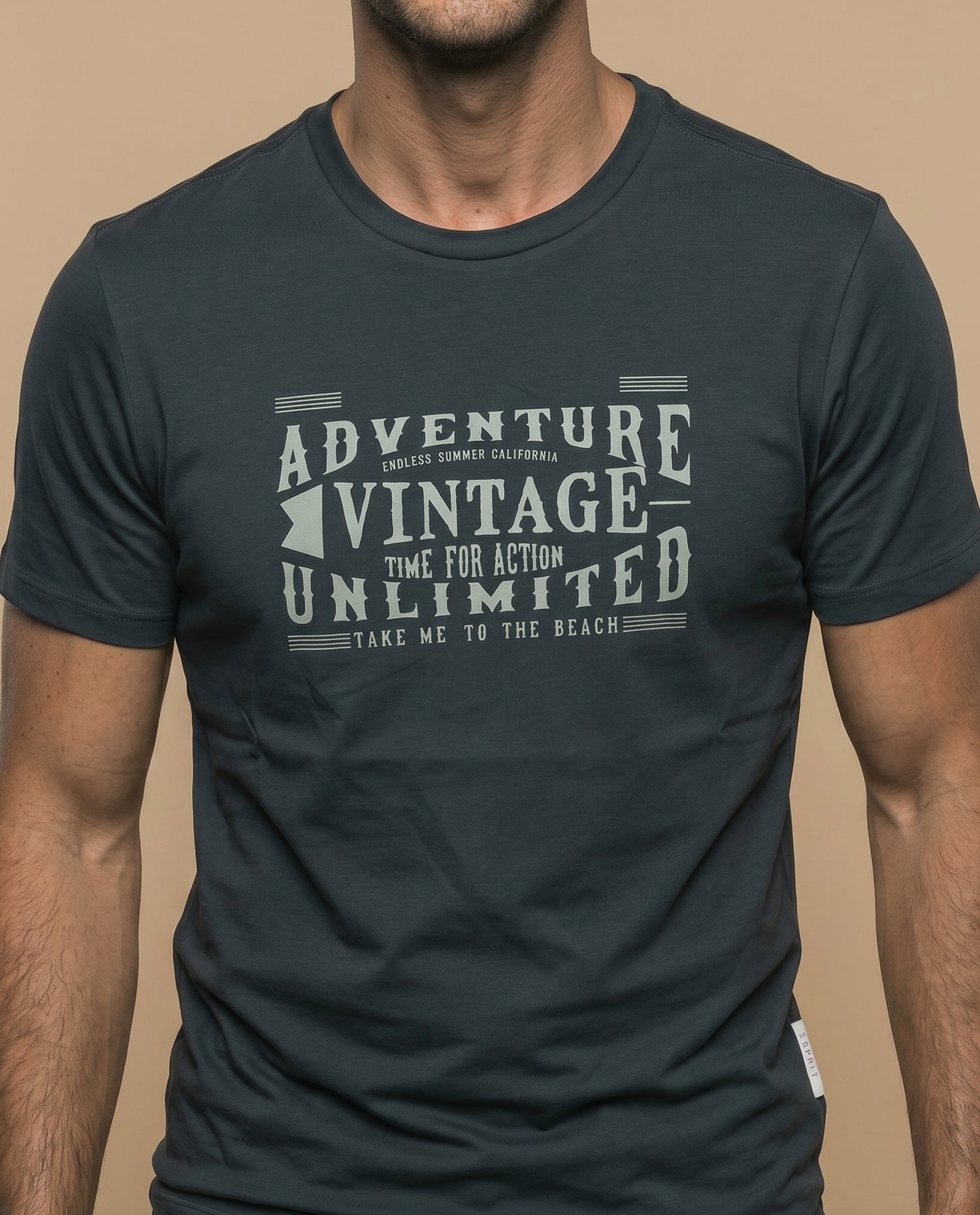 Camiseta Hombre Esprit - Verde