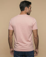 Camiseta manga corta con estampado gráfico ESPRIT 1968 para hombre - Rosa