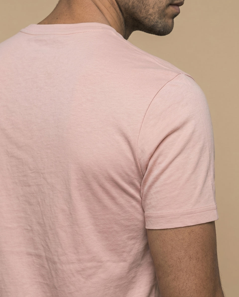 Camiseta manga corta con estampado gráfico ESPRIT 1968 para hombre - Rosa 34_345F342_ROS142806_6