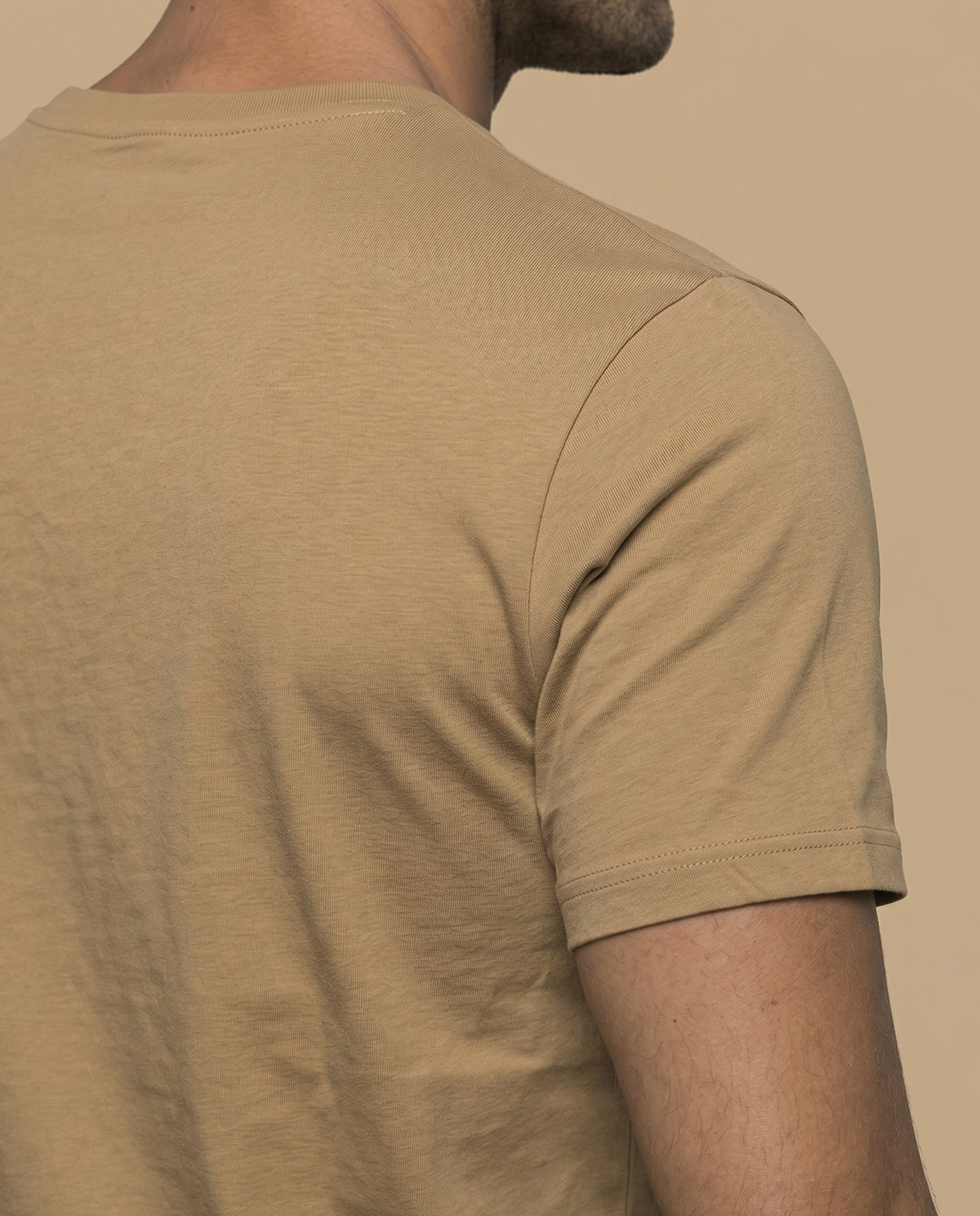 Camiseta manga corta con estampado gráfico ESPRIT 1968 para hombre - Beige