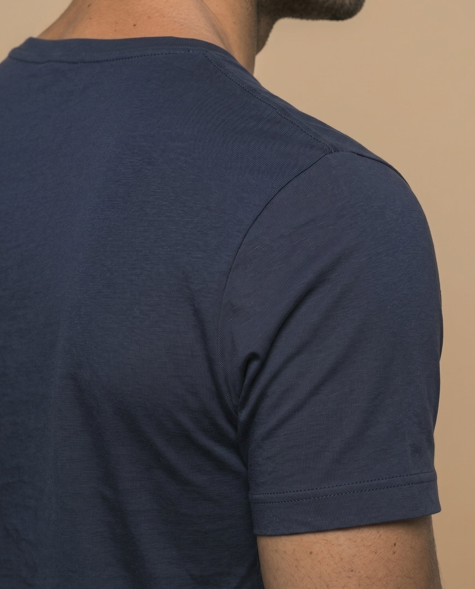 Camiseta manga corta con estampado gráfico estilo vintage para hombre - Azul 34_345F348_AZU194122_6