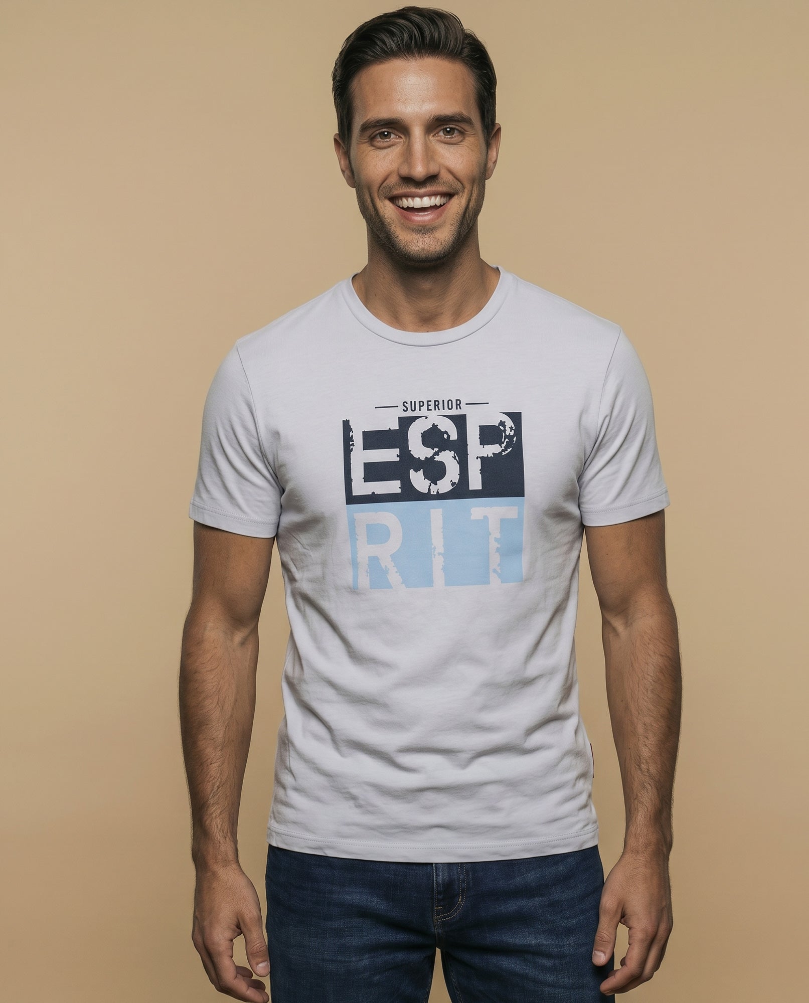 Camiseta manga corta algodón - Gris 34_345F350_GRI144503_0