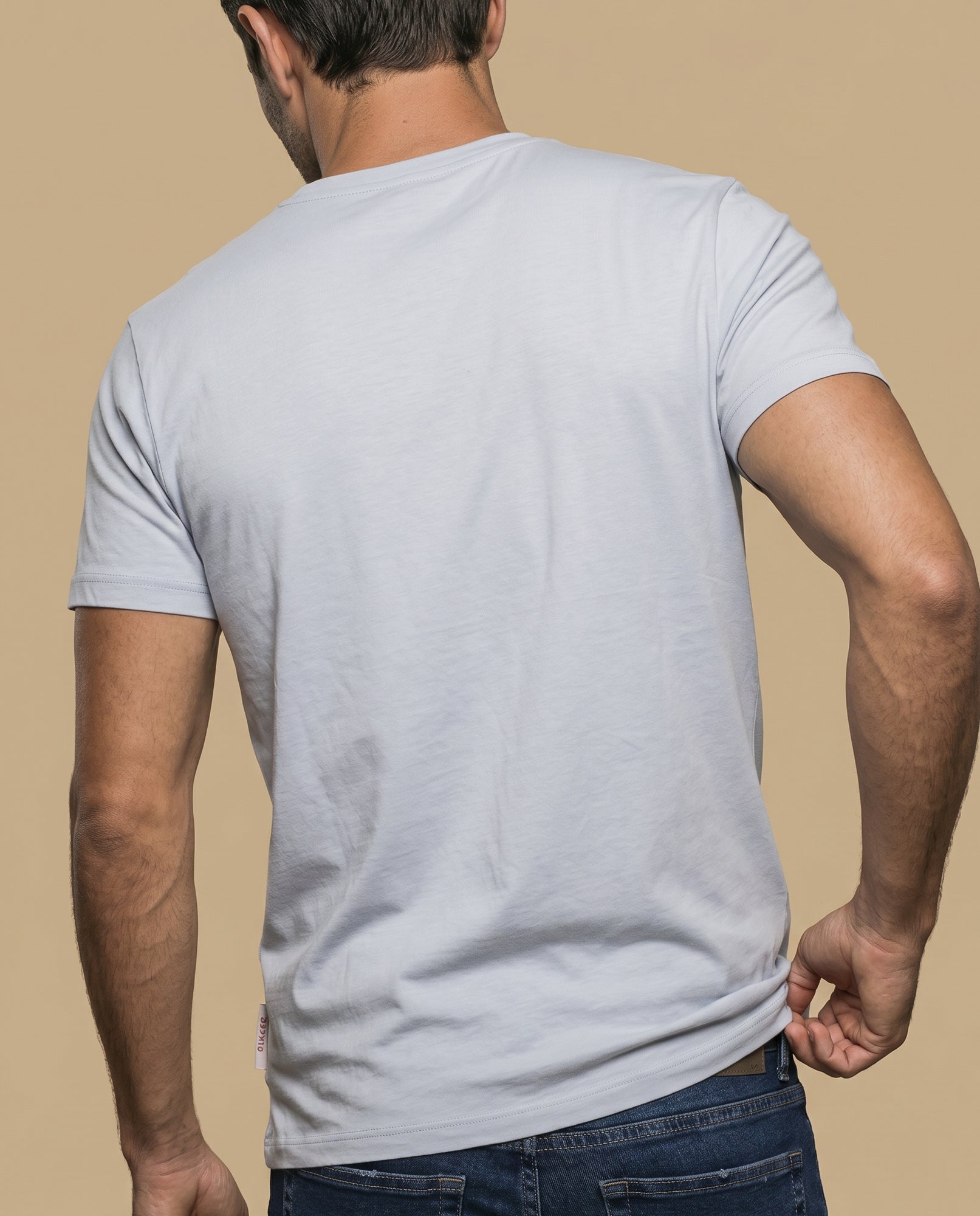 Camiseta manga corta algodón - Gris 34_345F350_GRI144503_4