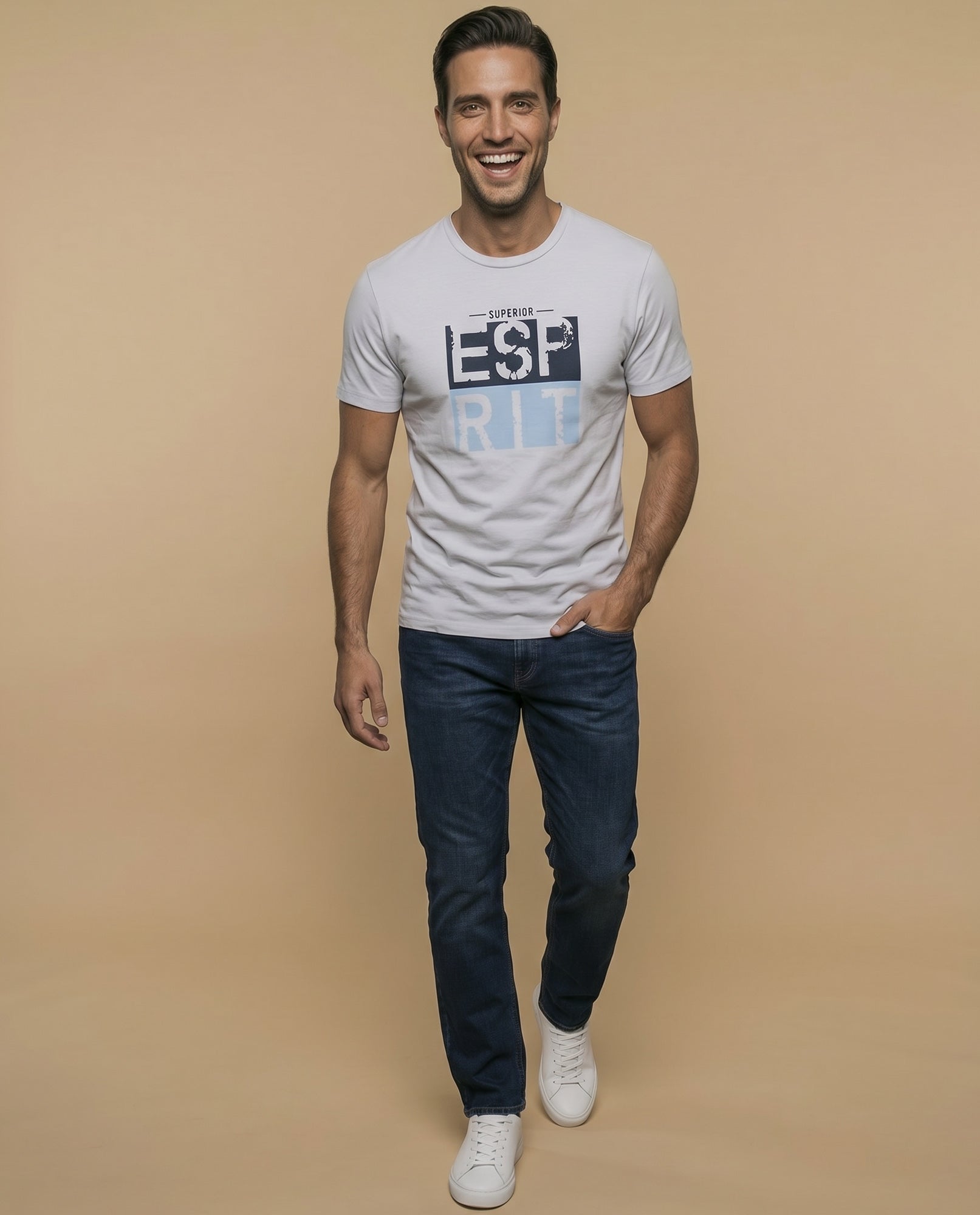 Camiseta manga corta algodón - Gris 34_345F350_GRI144503_5