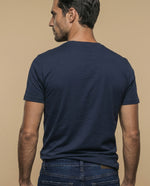 Camiseta Hombre Algodón Esprit - Azul