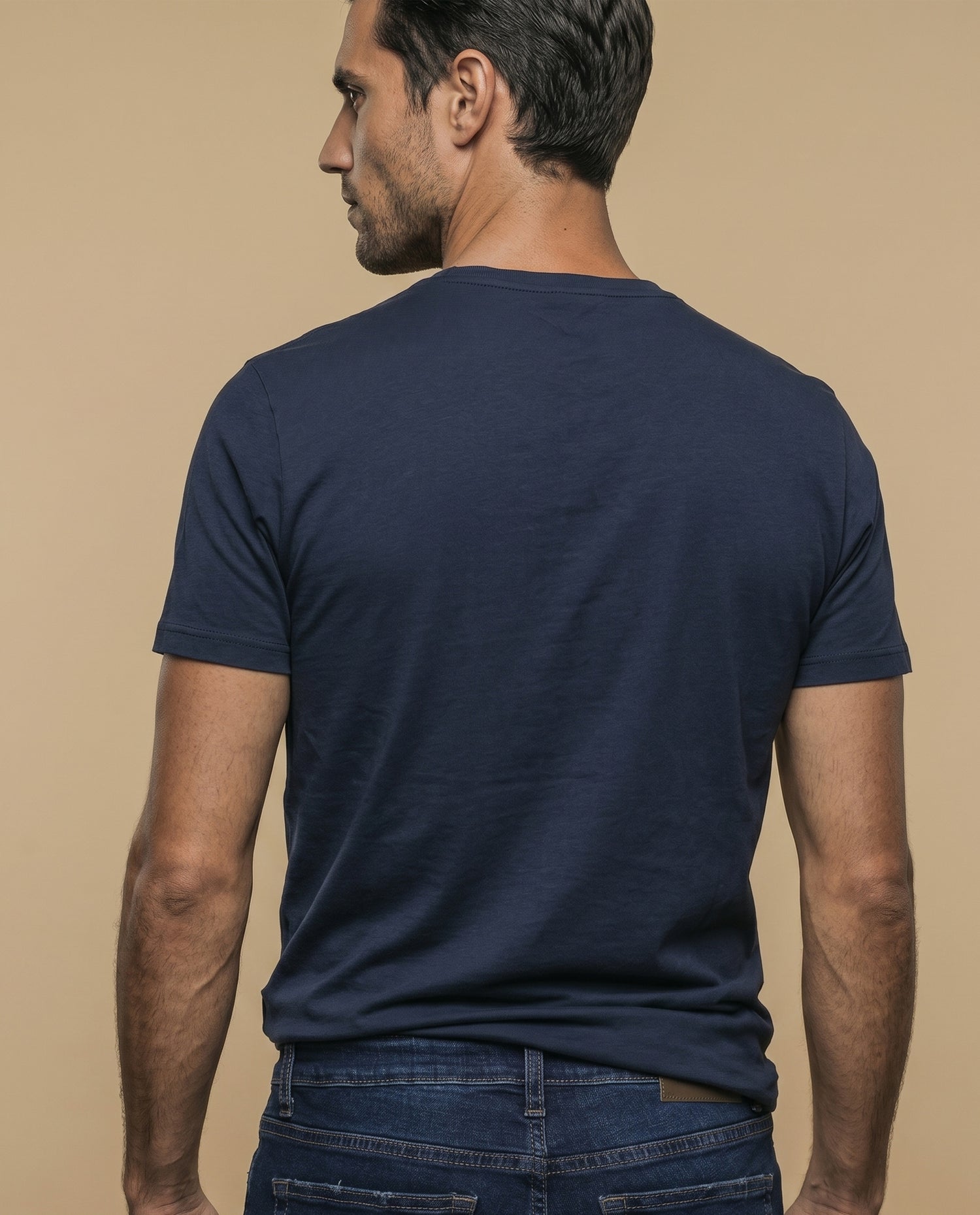 Camiseta Hombre Algodón Esprit - Azul