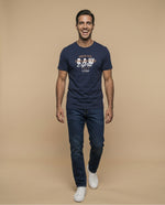 Camiseta Hombre Algodón Esprit - Azul