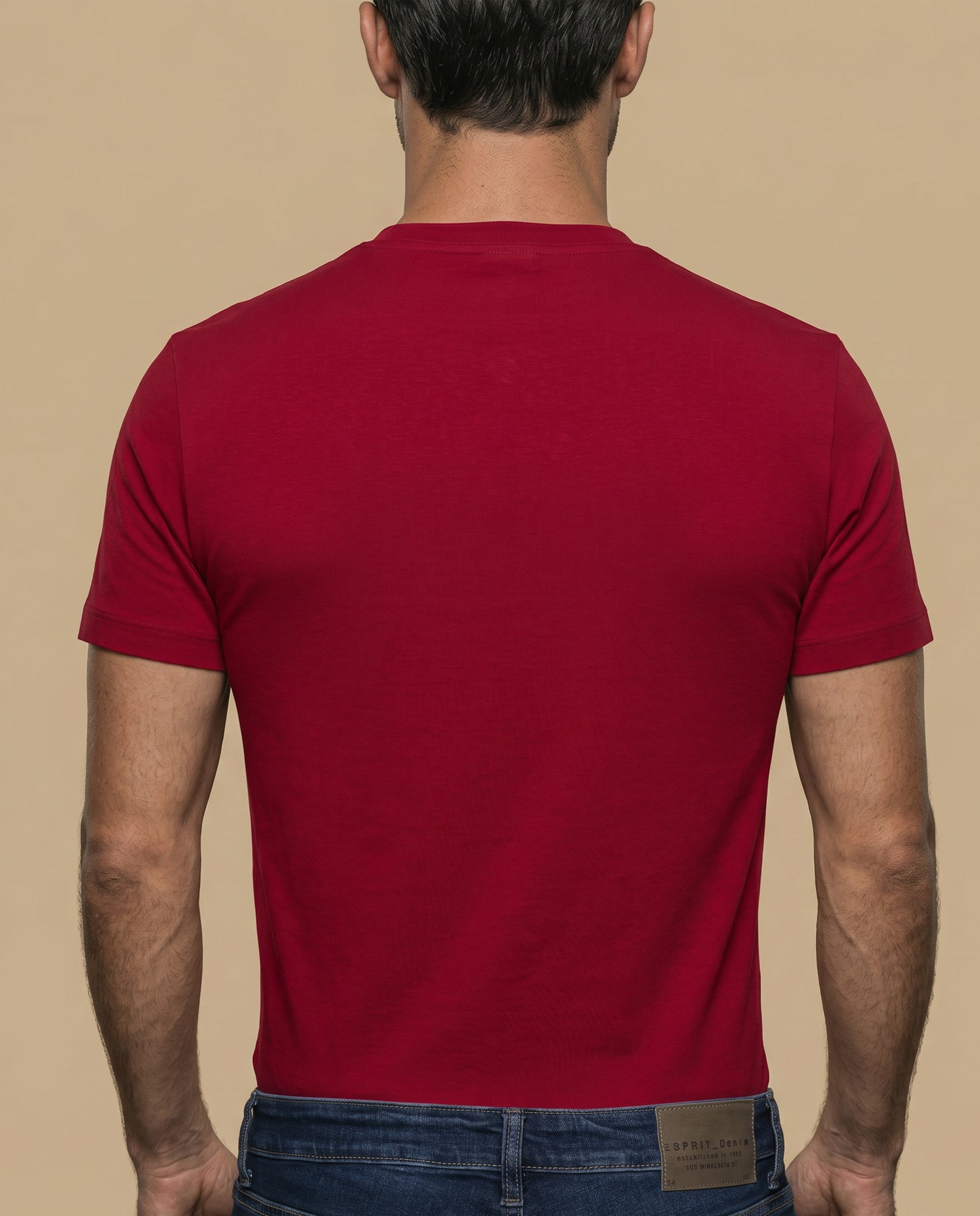Camiseta manga corta algodón - Rojo 34_345F352_ROJ191653_4