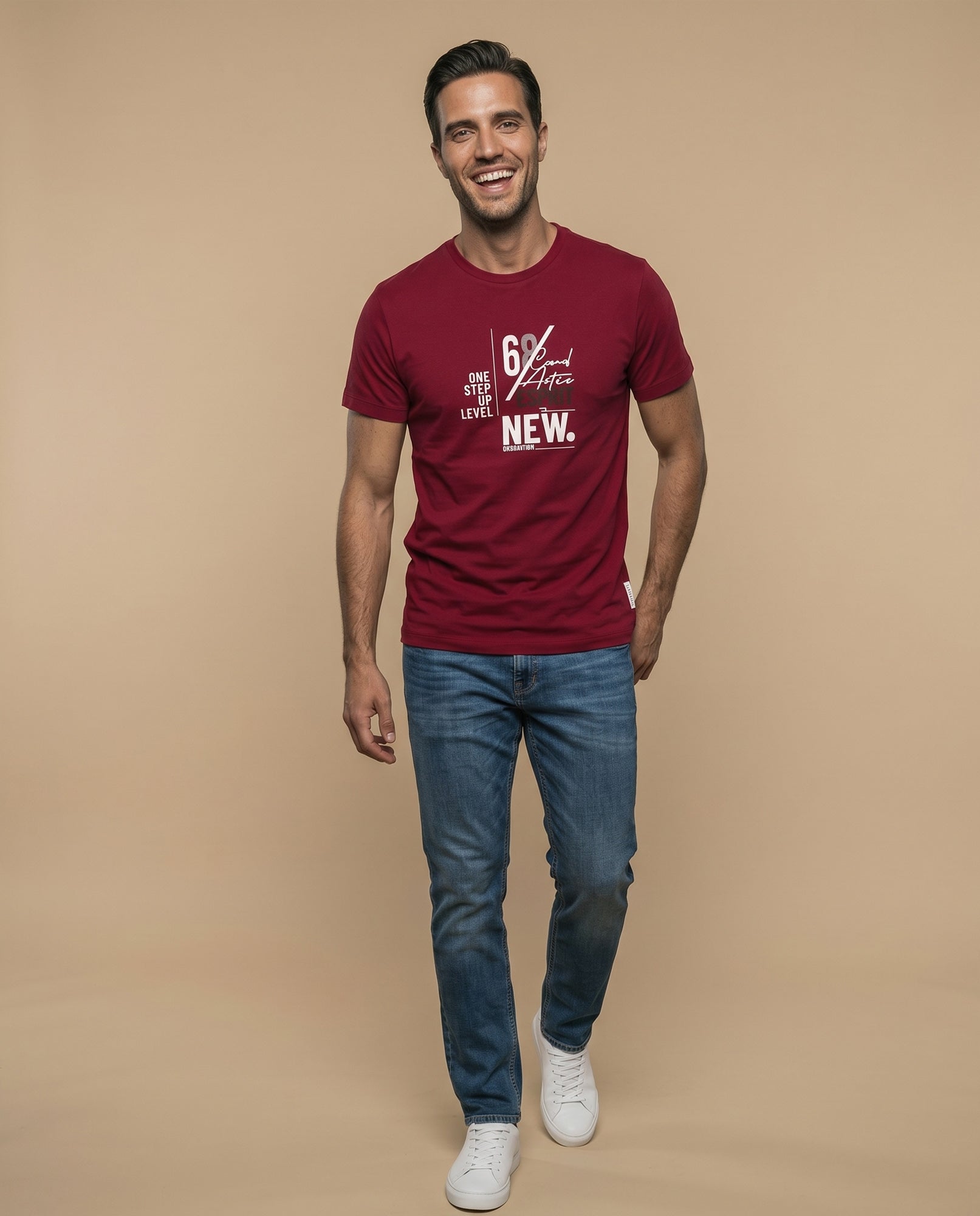 Camiseta manga corta algodón - Rojo 34_345F352_ROJ191653_5