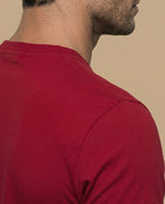 Camiseta manga corta algodón - Rojo