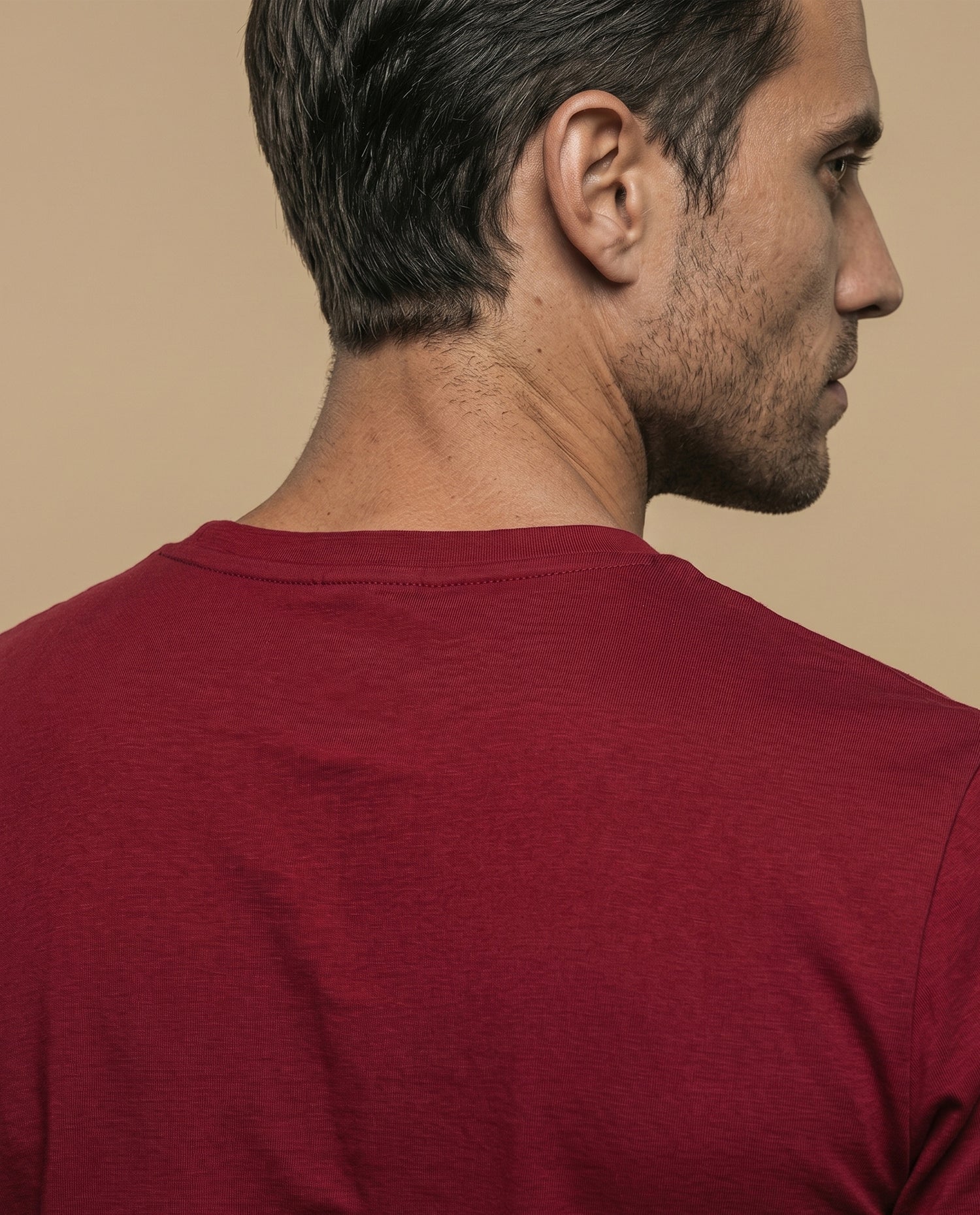 Camiseta manga corta algodón - Rojo