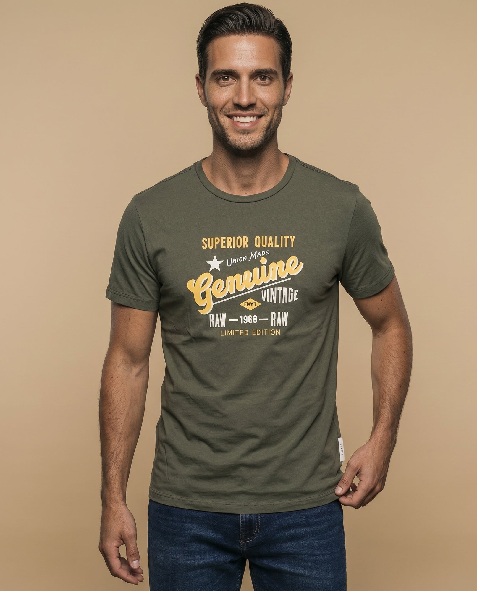 Camiseta manga corta algodón - Verde 34_345F356_VER160541_0