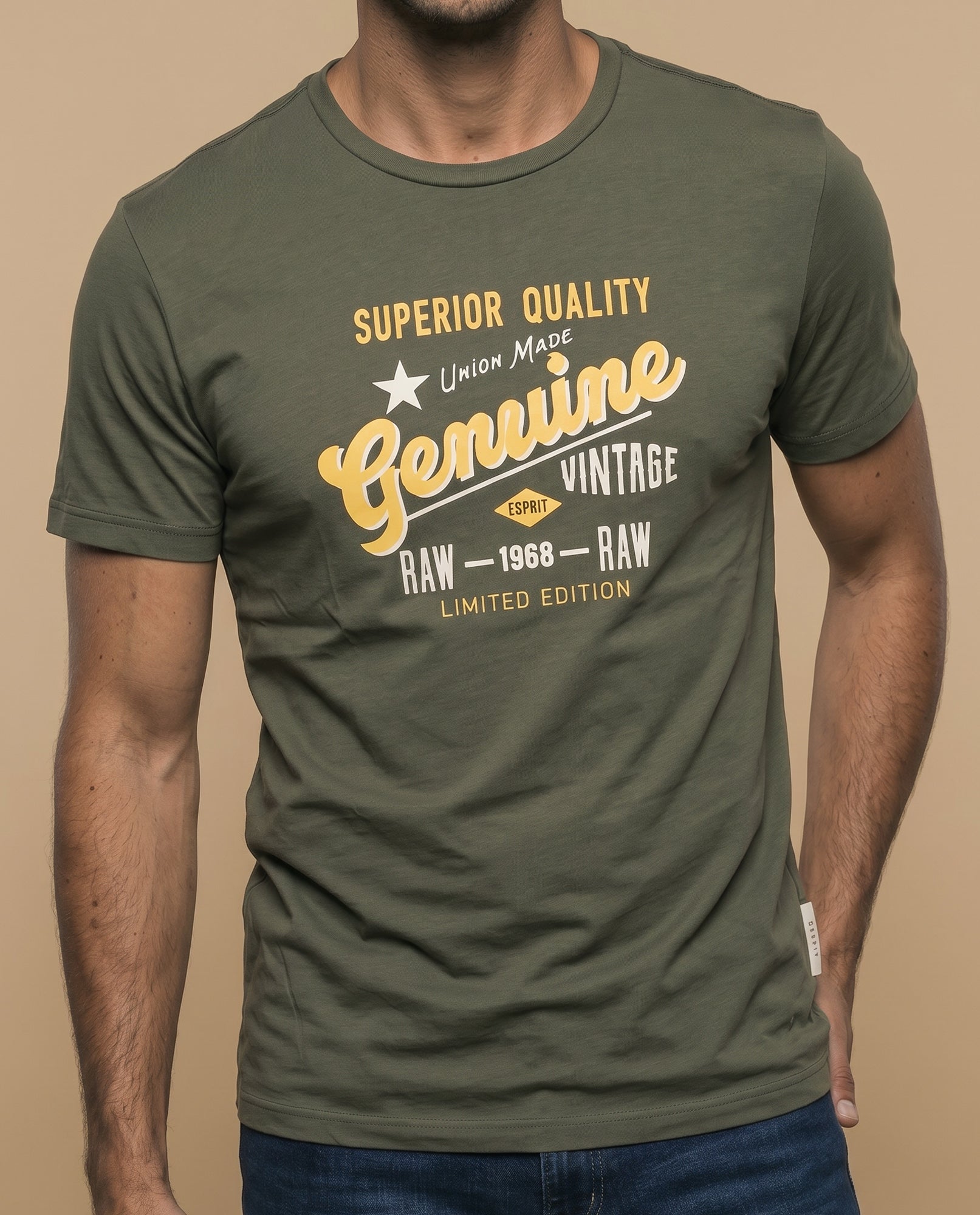 Camiseta manga corta algodón - Verde 34_345F356_VER160541_3