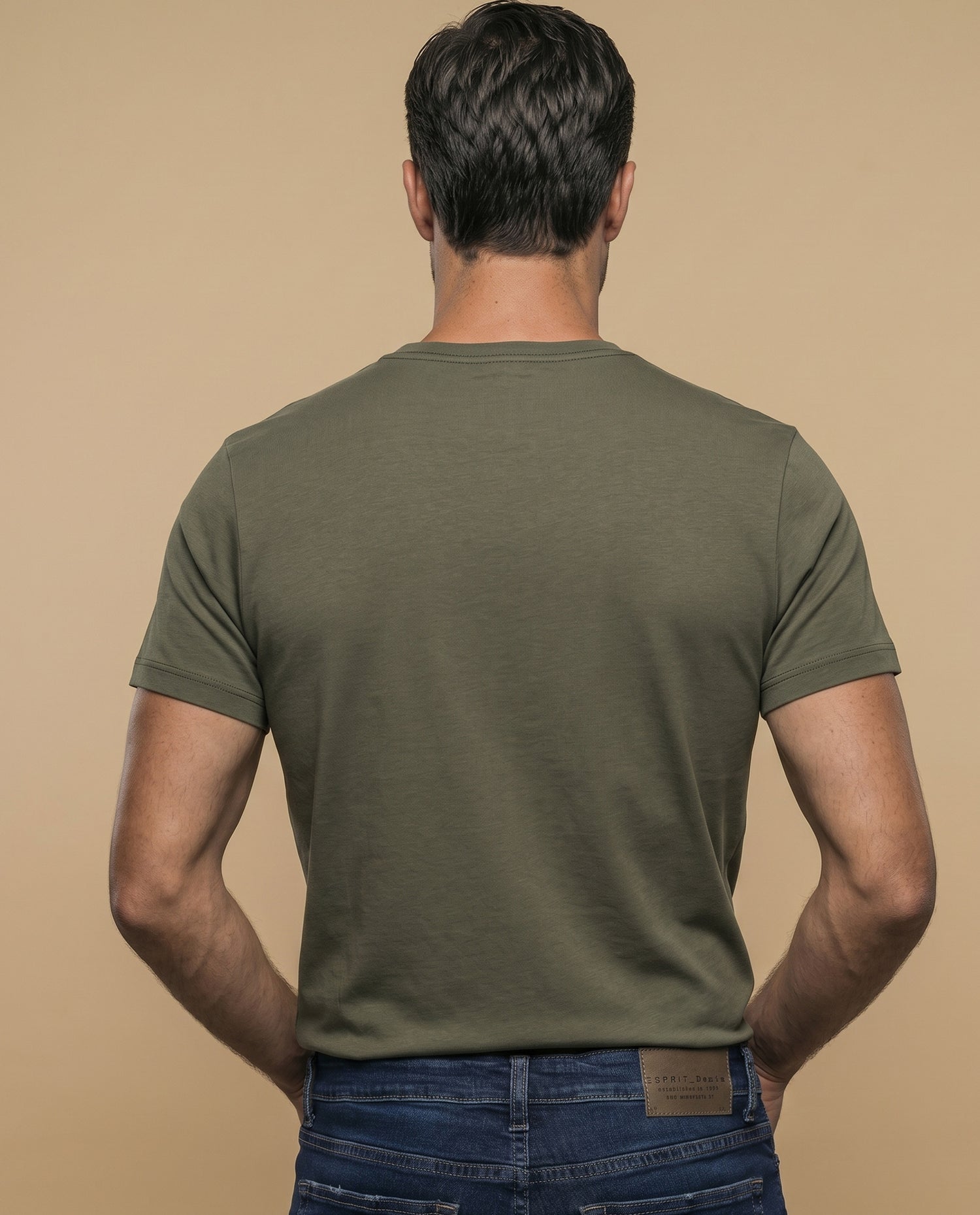 Camiseta manga corta algodón - Verde