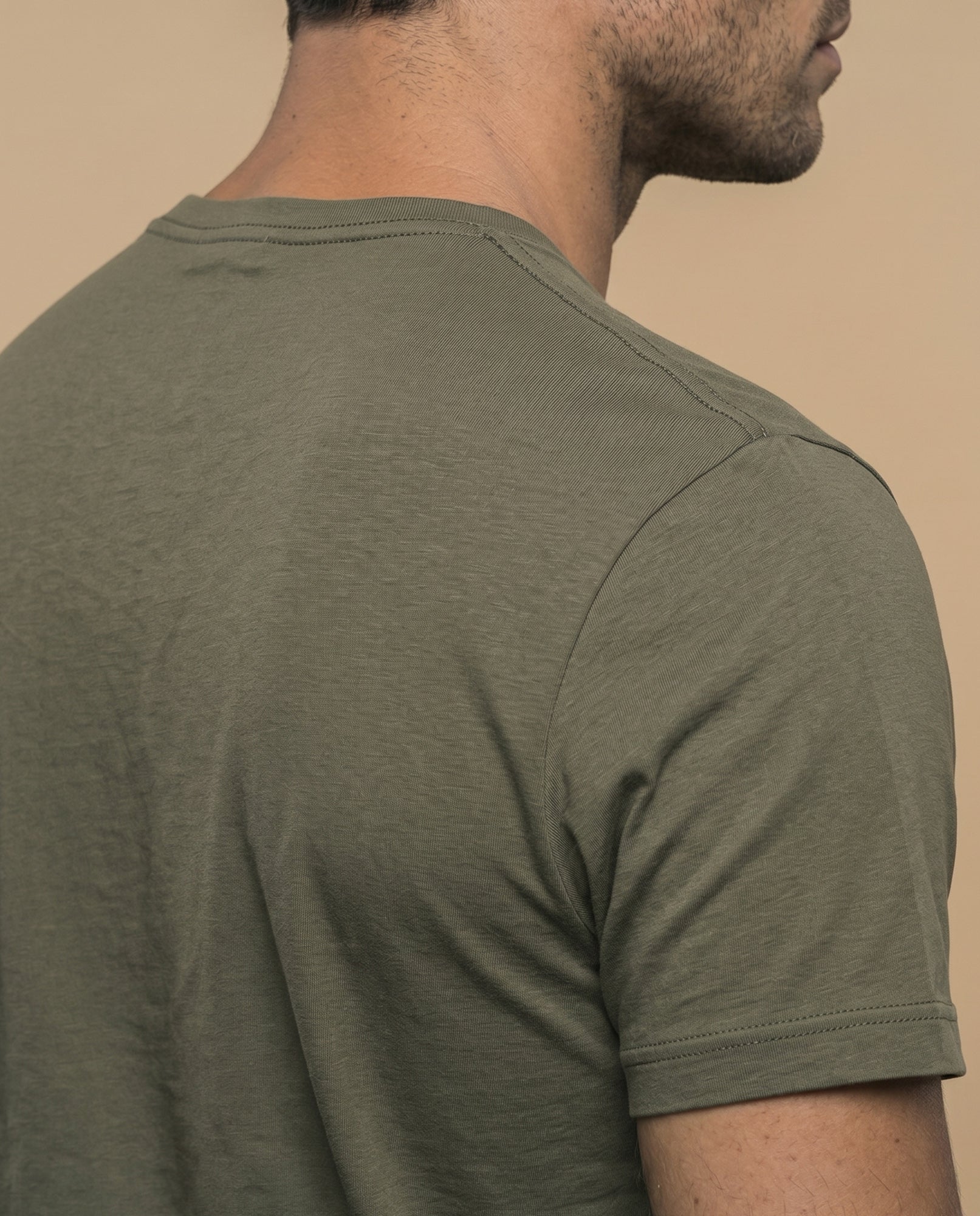 Camiseta manga corta algodón - Verde 34_345F356_VER160541_6