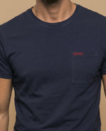 Camiseta jersey logo rojo - Azul