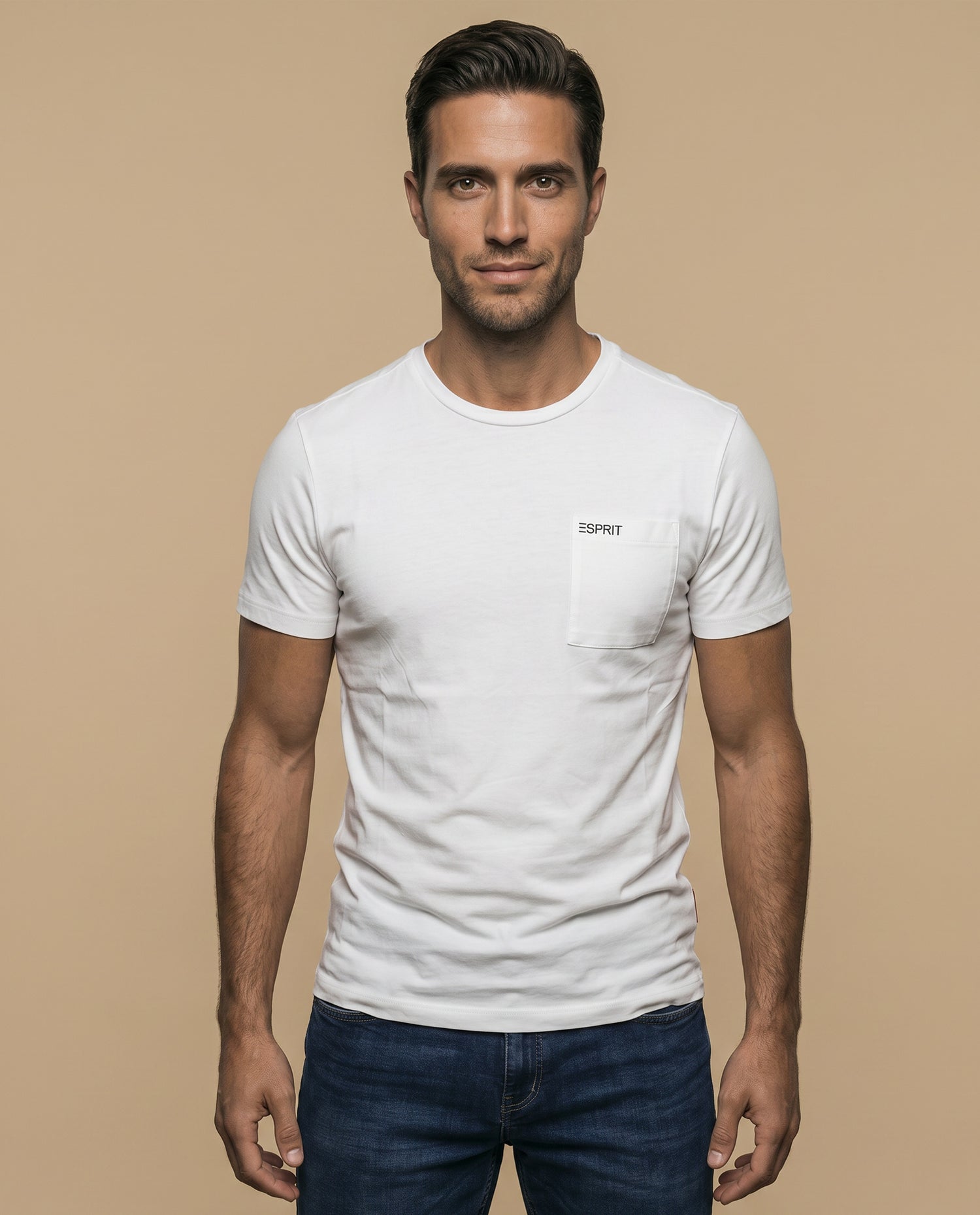 Camiseta jersey logo rojo - Crudo
