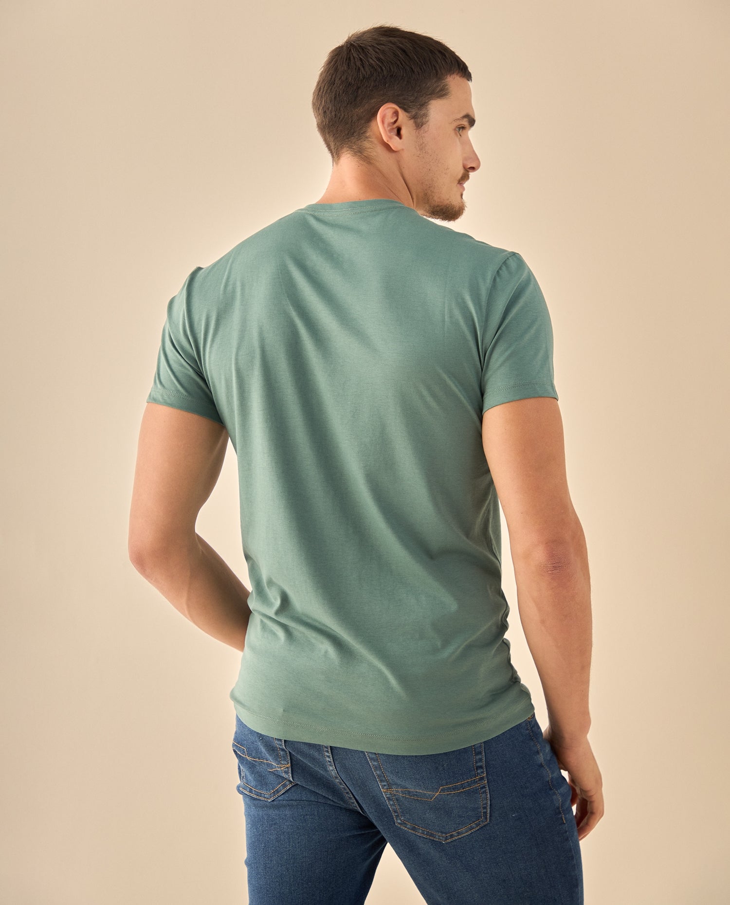 Camiseta con Estampado Urbano 1986 - Verde