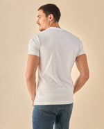 Camiseta con Banda Logo ESPRIT - Blanco