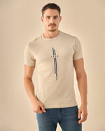 Camiseta Heritage con Estampado 1968 - Beige