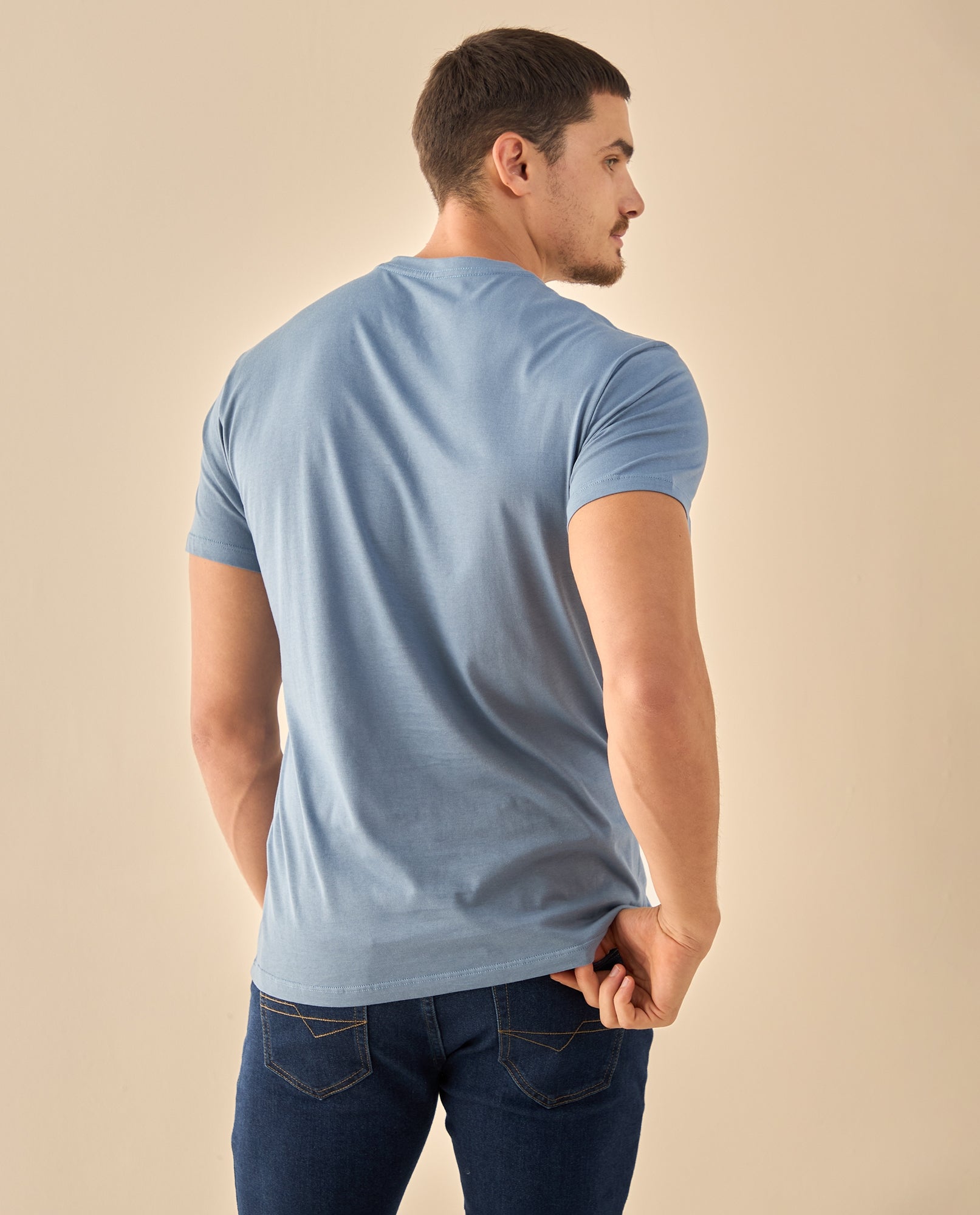 Camiseta con Estampado Gráfico TRADEMARK - Azul 34_345G320_AZU194050_4