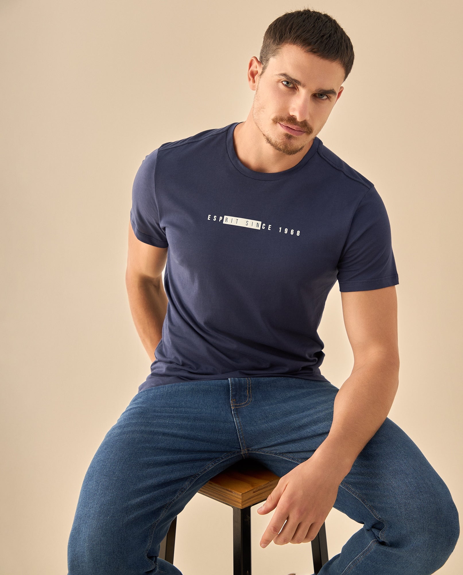 Camiseta con Logo Heritage - Azul 34_345G321_AZU184035_0