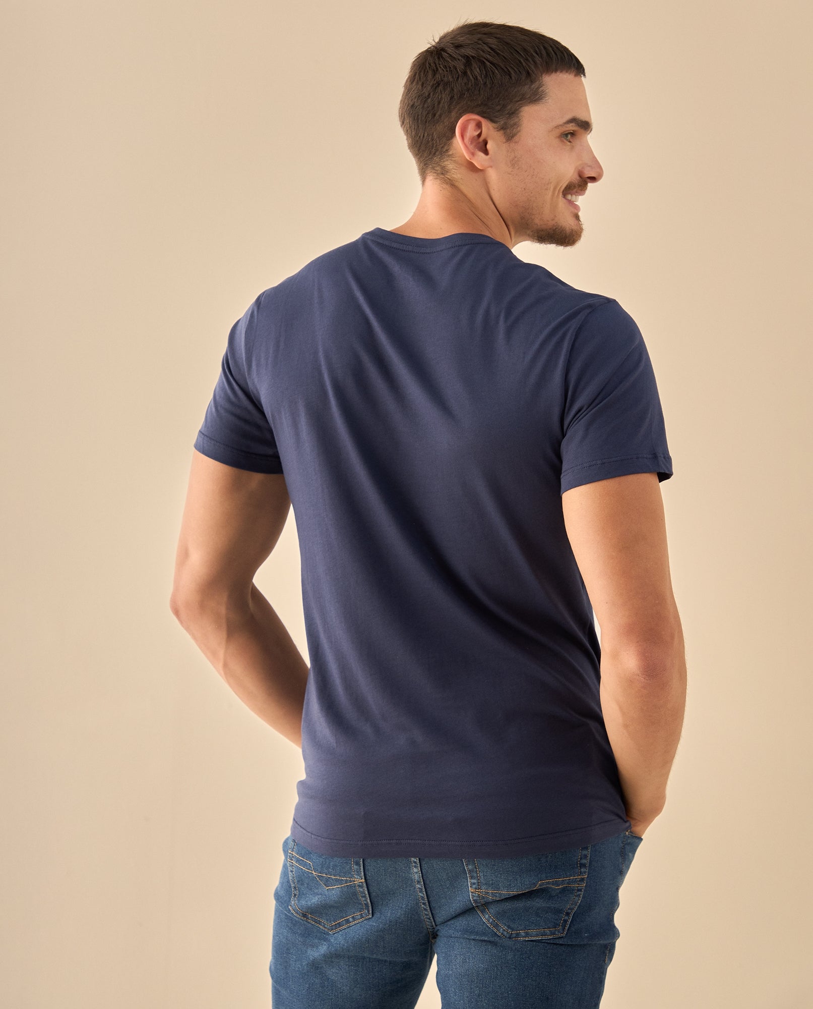Camiseta con Logo Heritage - Azul 34_345G321_AZU184035_4
